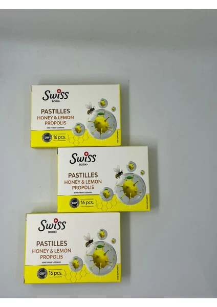 Swiss Bork Bal Limon Pastil 3'lü Set