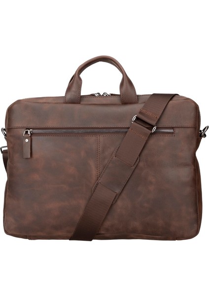 Apollo 13-14 Inç Deri Laptop Çantası TN03 Kahve
