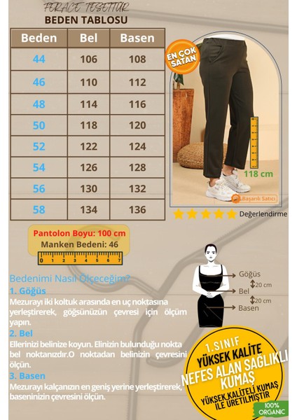 Kadin Beli Lastikli Buyuk Beden Likralı Bol Paça Mevsimlik Pantolon fiyatları