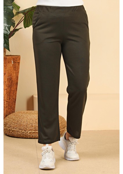 Kadin Beli Lastikli Buyuk Beden Likralı Bol Paça Mevsimlik Pantolon fırsatları