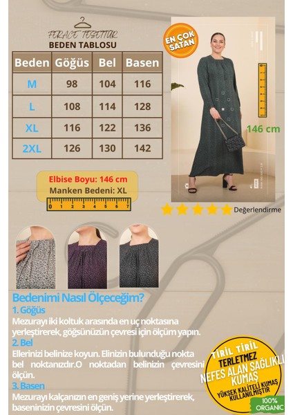 Kadin Buyuk Beden Çıtır Desen Uzun Anne Günlük Elbise fiyatları