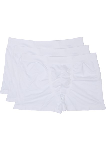 Boxer Trunk Neo-Sincosido 3'lü Paket - Beyaz (Dikişsiz/Seamless)