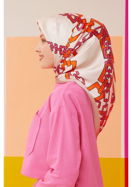 Nostalji Serisi Ipek Twill Eşarp 8736D-11