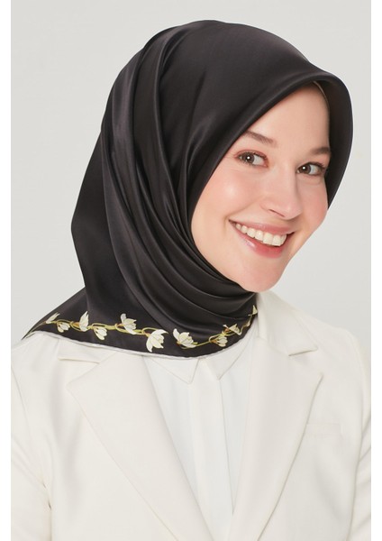 Nostalji Serisi Ipek Twill Eşarp 8553D-09