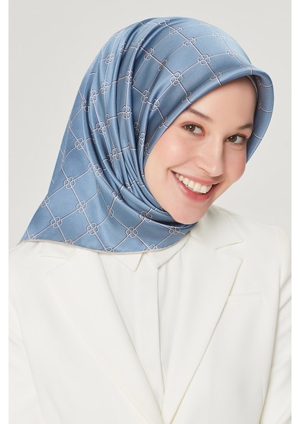 Nostalji Serisi Ipek Twill Eşarp 8555D-17