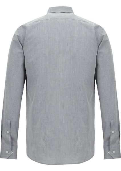 Uzun Kol Slim Fit Desenli Klasik Gömlek fiyatları