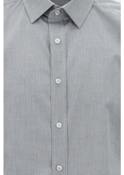 Uzun Kol Slim Fit Desenli Klasik Gömlek modelleri