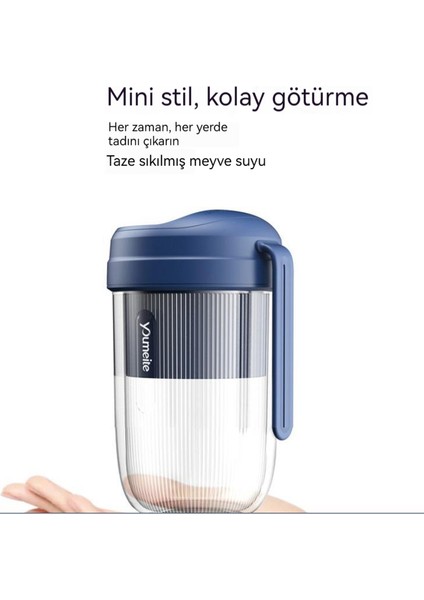 Meyve Sıkacağı USB Şarj Mini Elektrikli Meyve Suyu Bardağı (Yurt Dışından)