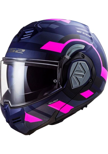 Advant Velum Mat Mavi-Pembe Kask
