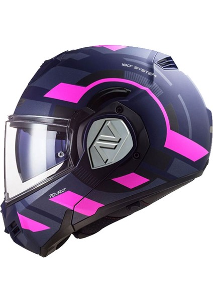 Advant Velum Mat Mavi-Pembe Kask