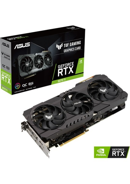 GEFORCE RTX 3070 TI 8GB 256bit GDDR6X 2xHDMI 3xDP RGB EKRAN KARTI TUF-RTX3070TI-O8G-V2-GAMING EKRAN KARTI