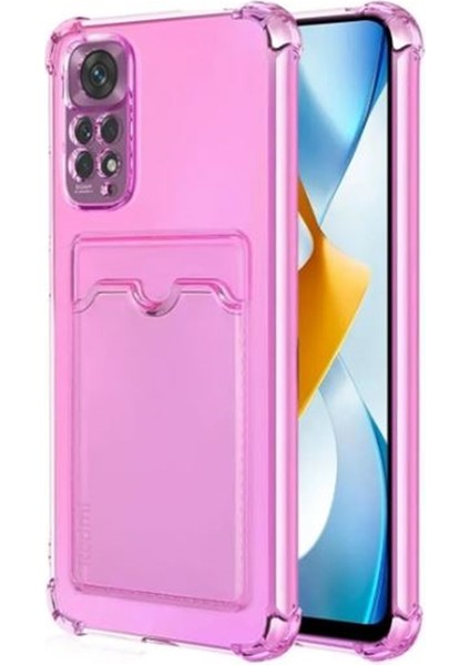 Xiaomi Redmi Note 11S Kılıf Kartlıklı Darbe Korumalı Silikon