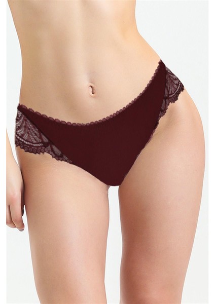 385 Kadın Dantelli Külot-Bordo fiyatları
