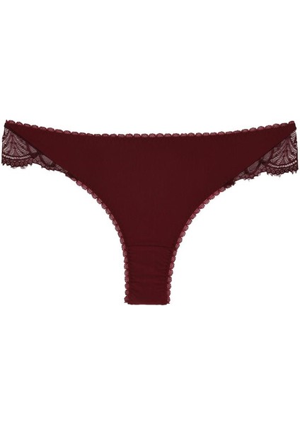 385 Kadın Dantelli Külot-Bordo indirimleri