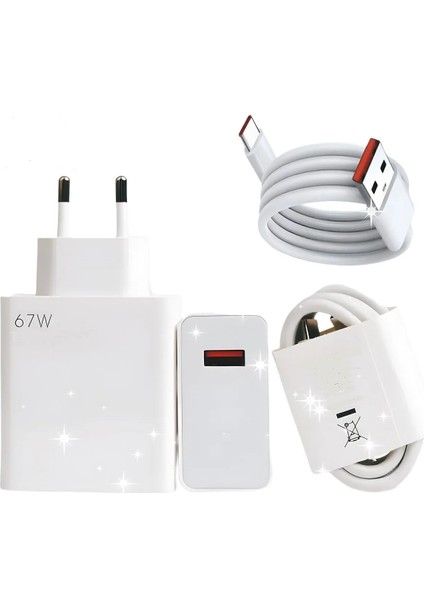 67W USB To Type-C Ultra Hızlı Turbo Şarj Seti