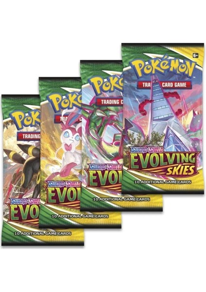 Pokemon Evolvıng Skıes Oyun Kartı 4 Paket