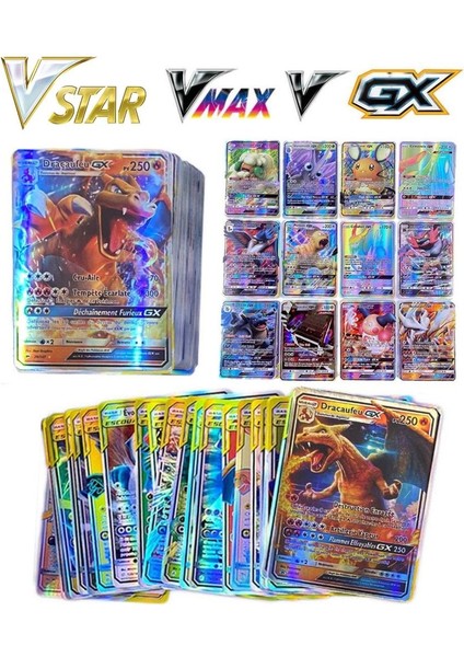 Abetto Market Pokemon Gx, Vmax, Vstar ve Ex Kart Bir Arada Set ( 100 Adet )