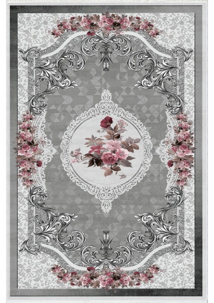 Salon Halısı Modern Gri Pembe Yolluk Kaymaz Yuvarlak Oval Kesme Ince Yıkanabilir Halı fiyatları