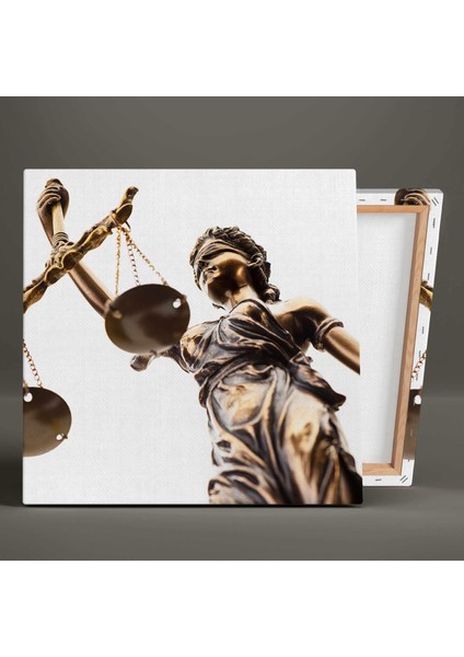 Themis Heykeli Adalet Terazisi Hukuk Bürosu Dekor Kanvas Tablo fiyatları