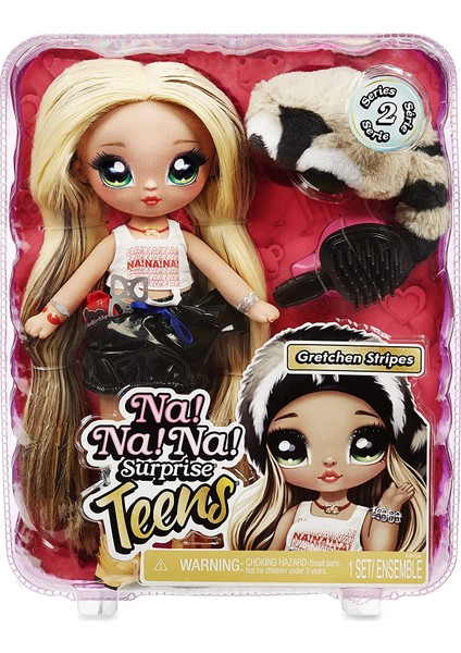 Toychick Na! Na! Na! Sürpriz Teens Bebekler Gretchen Stripes