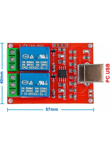 2 Kanal USB Röle Kontrol Modülü Bilgisayardan Cihaz Açma Kapama Hid USB fırsatları