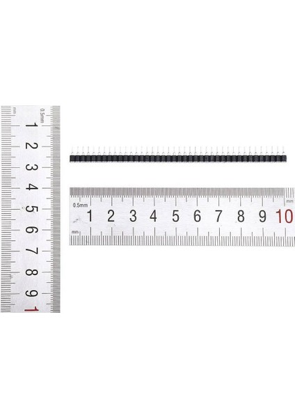 1X40 Pin Precision Dişi Header Tek Sıra 2.54MM 180 Derece Yuvarlak Kırılabilir Bölünebilir
