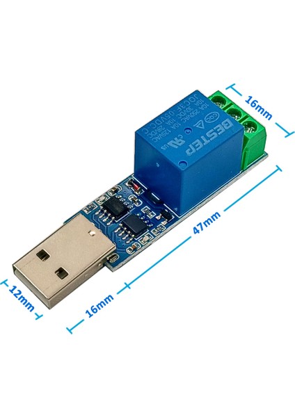 1 Kanal USB Röle Kontrol Modülü Lcus1 Bilgisayardan Cihaz Açma Kapama CH340 Com Seri Port