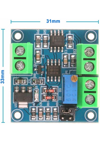 Voltaj To Pwm Çevirici Modül 0-5V/0-10V To 0-100% Gerilim Analog Dijital Sinyal Dönüştürücü