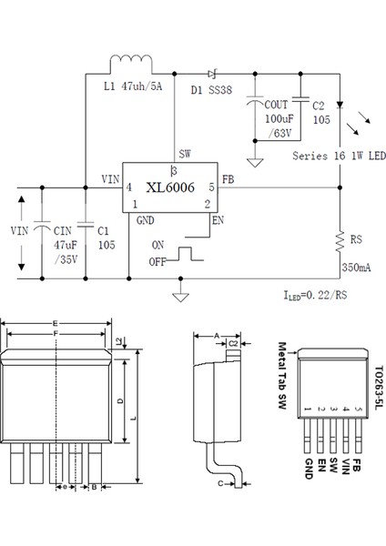 XL6006E1 60V 5A Anahtarlamalı Voltaj Yükseltici Sabt Akım LED Sürücü 180KHZ Boost Step-Up Dc Dc indirimleri