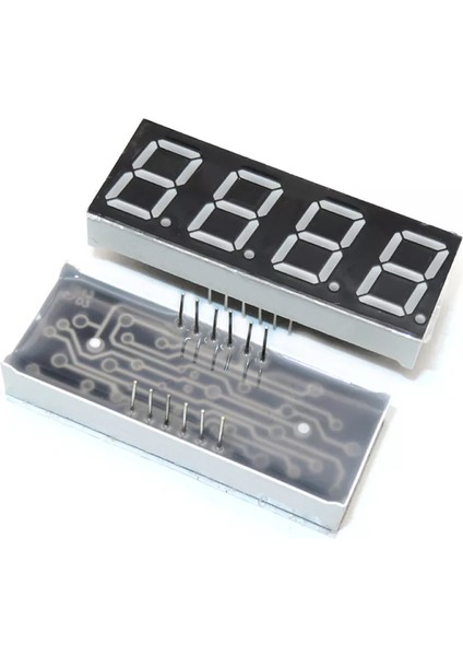 0.56" 4 Hane 7 Segment LED Ekran Kırmızı Ortak Katot 14MM 4 Digit
