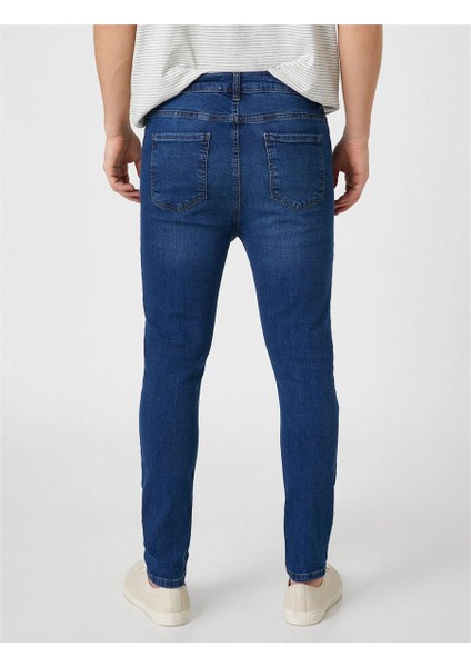3SAL40028MD Orta Indigo Mid Kadın Pamuk Denim Pantolon fırsatları