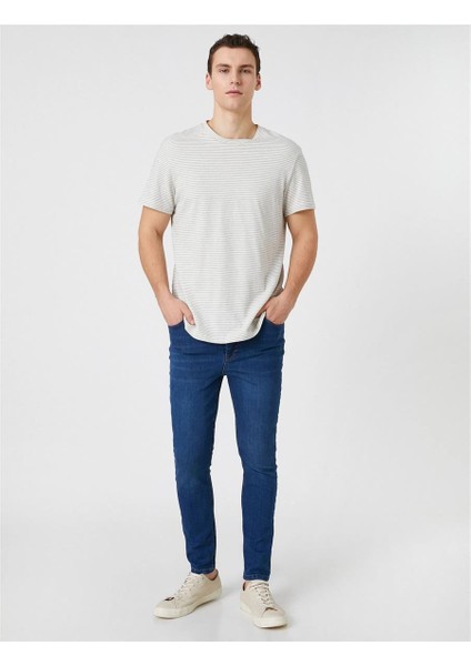 3SAL40028MD Orta Indigo Mid Kadın Pamuk Denim Pantolon