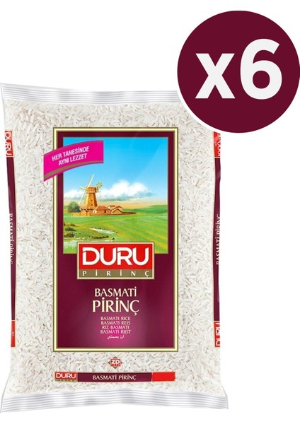 Basmati Pirinç 1000 gr x 6 Adet