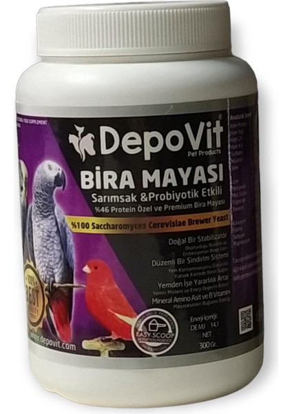 Tüm Kuşlar Için Inaktif B. Mayası 300 gr