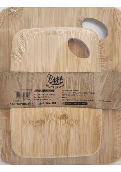 Bambu Kesme Tahtası 2li