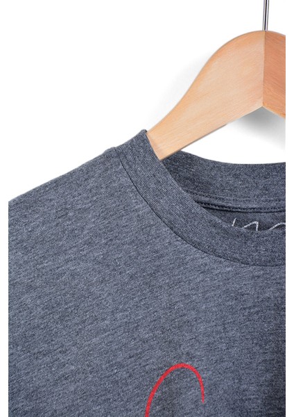 TheCatu Gri Erkek No Standart Klasik T-Shirt fiyatları