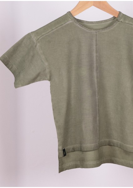 Thecatu Çocuk Regular Fit Kısa Kol Açık Yeşil T-Shirt 3011Ç