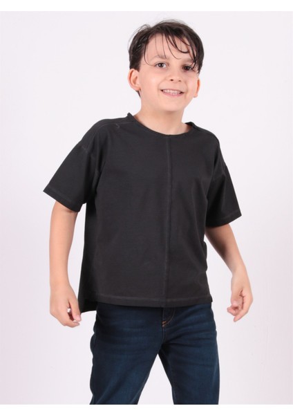 Thecatu Çocuk Regular Fit Kısa Kol Siyah T-Shirt 3011Ç modelleri