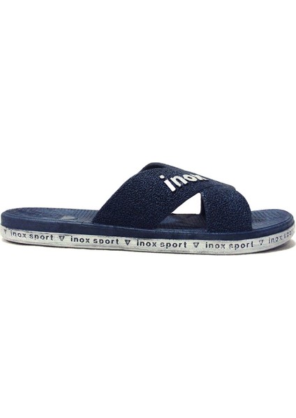 Lacivert Kaymaz Taban Anatomik Comfort Terlik