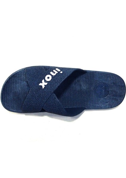 Lacivert Kaymaz Taban Anatomik Comfort Terlik