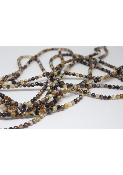 Akik Taşı Yarım Dizi 6mm (17306) (18CM Uzunluğundadır) fiyatları