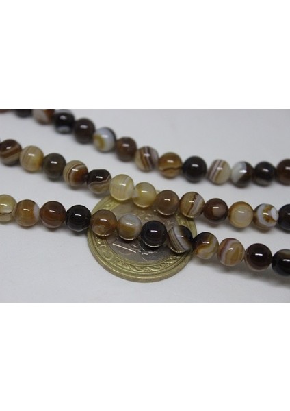 Akik Taşı Yarım Dizi 6mm (17306) (18CM Uzunluğundadır) modelleri