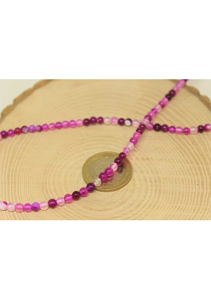 Akik Taşı Yarım Dizi 4mm (27875) (18CM Uzunluğundadır) fiyatları