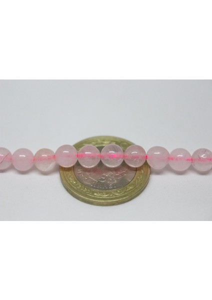 Pembe Kuvars Taşı Yarım Dizi 6mm (18CM Uzunluğundadır) modelleri