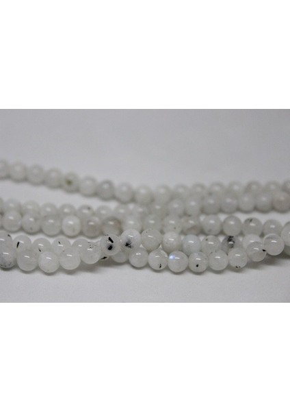 Ay Taşı Yarım Dizi 4-4.5mm Aralığı (18CM Uzunluğundadır)
