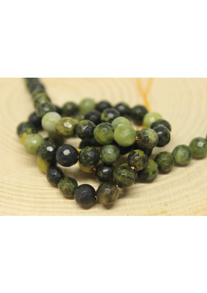 Peridot (Zebercet) Taşı Koyu Renk Faset Kesim Yarım Dizi 6mm (23160) (18CM Uzunluğundadır) fiyatları