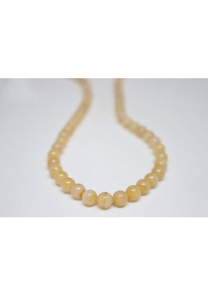 Akik Taşı Yarım Dizi 6mm (7223) (18CM Uzunluğundadır)