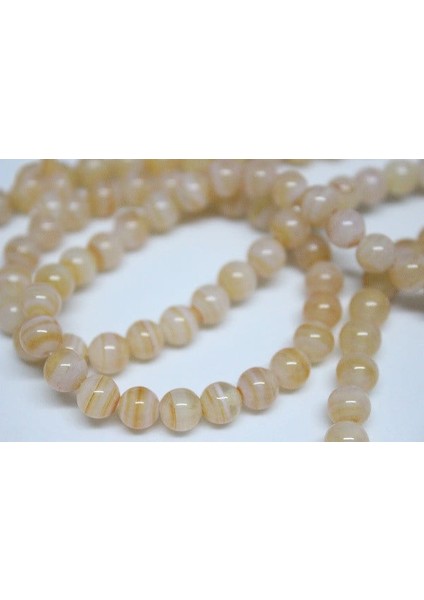 Akik Taşı Yarım Dizi 6mm (7223) (18CM Uzunluğundadır) fiyatları