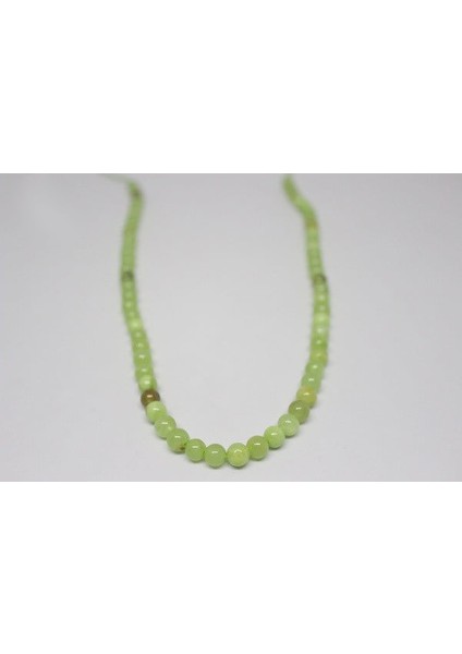 Yeşil Onix (Oniks) Taşı Yarım Dizi 6mm (18CM Uzunluğundadır)