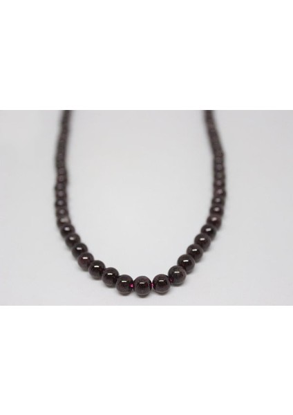 Lal (Granat) (Garnet) Taşı Yarım Dizi 6mm (18CM Uzunluğundadır) fiyatları